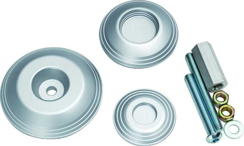Kuryakyn Lodestar Rear Axle Sliders-BMW-Silver 3808