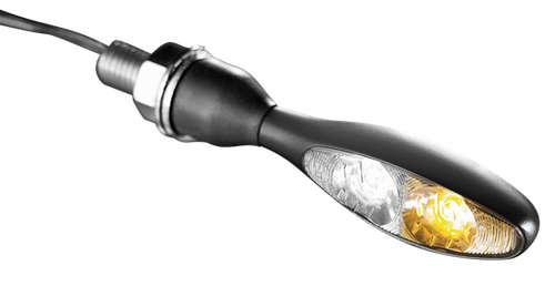 Kuryakyn Micro 1000 Clear Lens Amber Chrome 2536