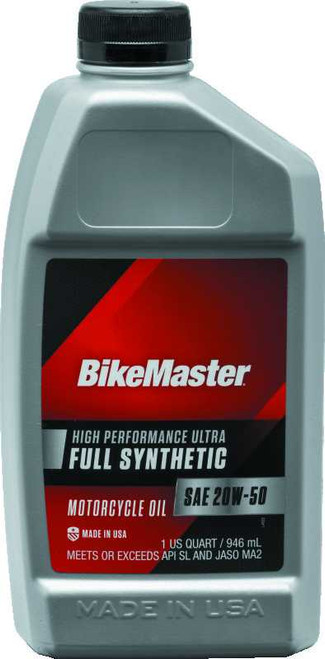 BikeMaster 20W50 Full Synthetic Oil - Quart 532325