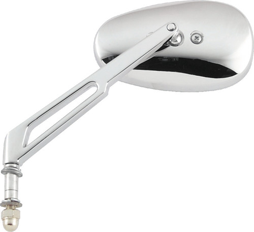 BikeMaster Harley Highrise Mirror 6-1/16in Stem - Each - Chrome 601141