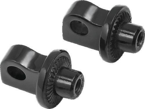 Kuryakyn Splined Peg Adapter Harley-Davidson Male Mount Black 8888