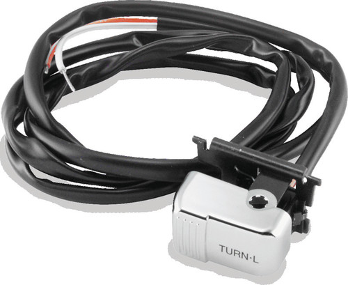 Twin Power 96-13 Big Twin XL V-Rod Chrome Left Turn Signal Switch Replaces H-D 71598-96 71685-06A 601694