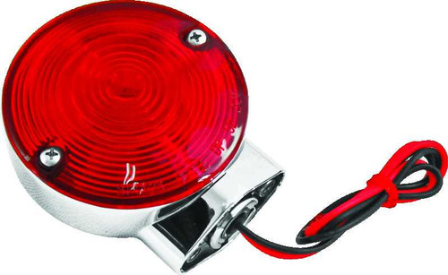 Bikers Choice 86-94 FLHT FLHS 2 Filament Turn Signal Lamp W/Red lens Replaces H-D 68400-86 490177