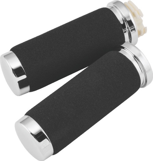 Bikers Choice 81-17 Big Twin 81-22 XL With Dual Cable Black Cushion Grips With Sleeve Pr 491310