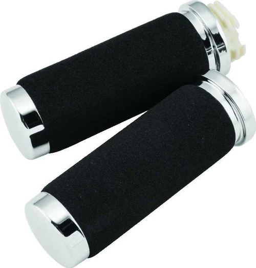 Bikers Choice 81-17 Big Twin 81-22 XL With Dual Cable Black Cushion Grips With Sleeve Pr 491310