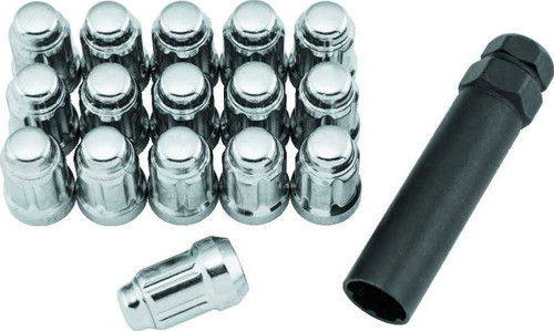 QuadBoss Spline Lug Nuts 12x1.25 - Silver 608816