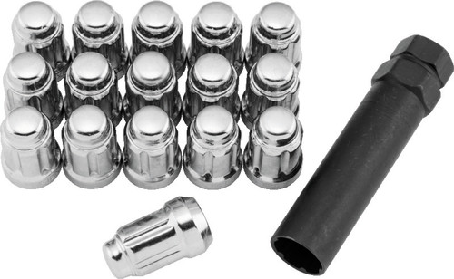QuadBoss Spline Lug Nuts 12x1.5 - Silver 608818
