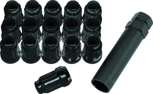 QuadBoss Spline Lug Nuts 12x1.5 - Black 608819