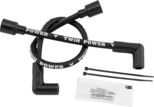 Twin Power 65-79 FL FX 89-99 Softail 91-98 Dyna 65-85 XL Black Ignition Wire Set 110117