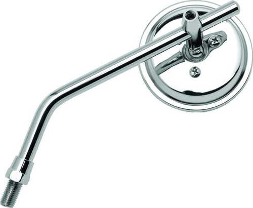BikeMaster 3in Adjustable Round Mirror 10mm - Each - Chrome 600802