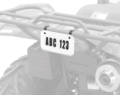 Quadboss ATV License Plate Kit - Black 211906