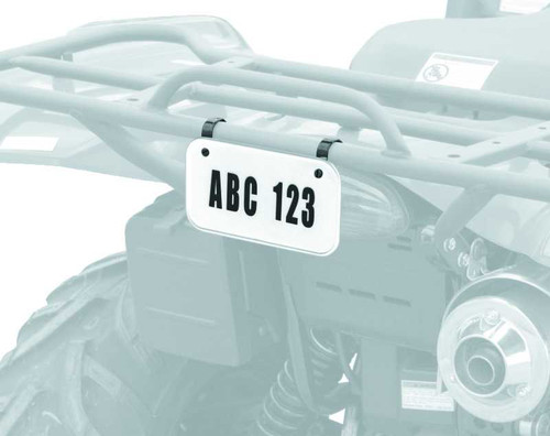 Quadboss ATV License Plate Kit - Black 211906