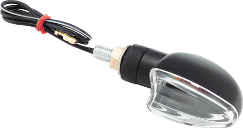 BikeMaster Ministalk Marker Light V-Shape - Black/Clear 266010