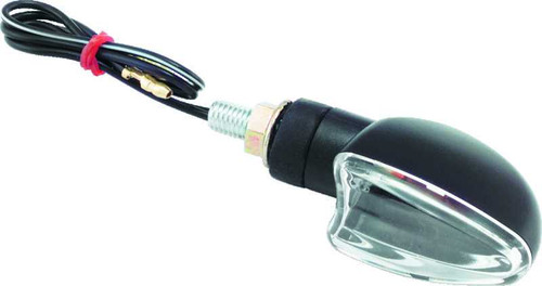 BikeMaster Ministalk Marker Light V-Shape - Black/Clear 266010