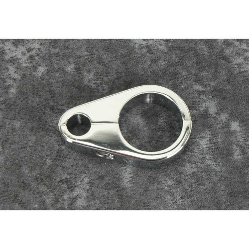 Bikers Choice 1 1/8 Inch Chrome Plain Clutch Cable Clamp 489799