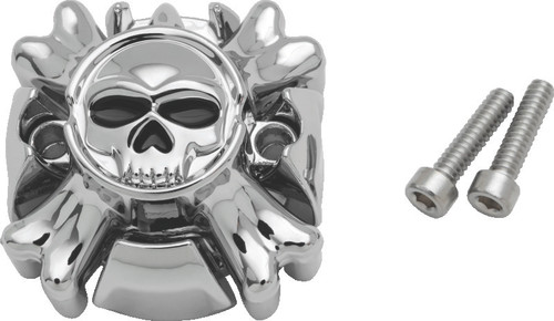 Kuryakyn Replacement Zombie Grip Emblems Without Throttle Boss Chrome 6281
