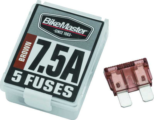 BikeMaster 5Piece 7.5A Replacement Fuse 152430