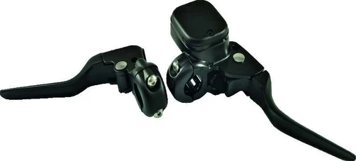 Bikers Choice Black 11/16 Bore Custom Handlebar Control Kit 1 Inch Bar Cable Clutch No Switches 482708