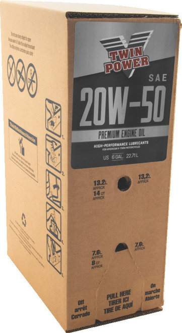 Twin Power 20W50 Oil - 6 Gallon Bag-In-Box 539026