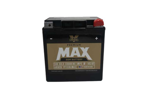 Twin Power GYZ-32HL Premium MAX Battery Replaces H-D 66010-97A Made in USA 500 CCA 485020
