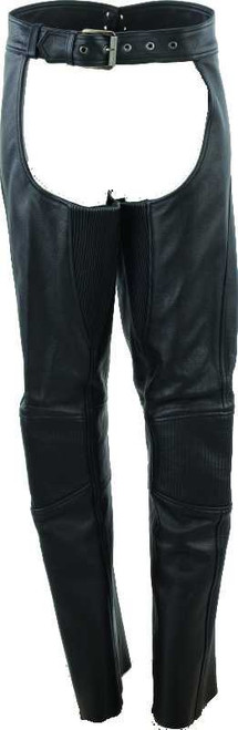 Kuryakyn Leather By River Road Sierra Leather Chaps Black Womens - Medium 94450