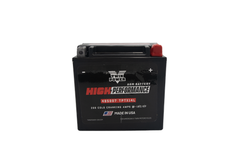 Twin Power YTX-14L High Performance Battery Replaces H-D 65958-04 Made in USA 200 CCA 485007