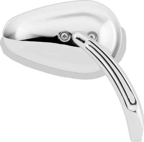 Bikers Choice 65-Up Chrome Tapered Mirrors Universal Custom Pair 488745