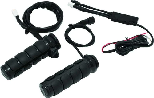 Kuryakyn Heated ISO Grips Throttle-By-Wire Gloss Black 6472