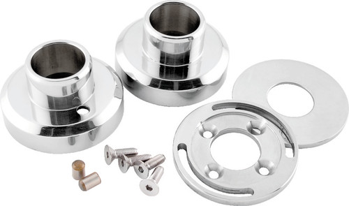 Bikers Choice Polished Stainless Steel Hidden External Fork Stop Kit Custom 493224