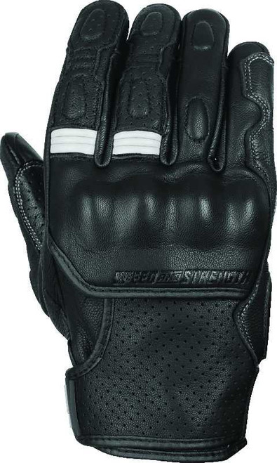 Speed and Strength Twist of Fate Leather Gloves Black/White - Small 892325