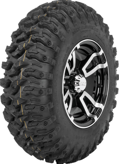 QuadBoss QBT446 Radial Utility Tire - 25x8R12 8Ply 609300
