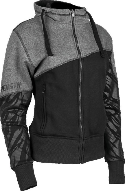 Speed and Strength Cat Outa Hell Hoody Grey/Black Womens - Medium 884442