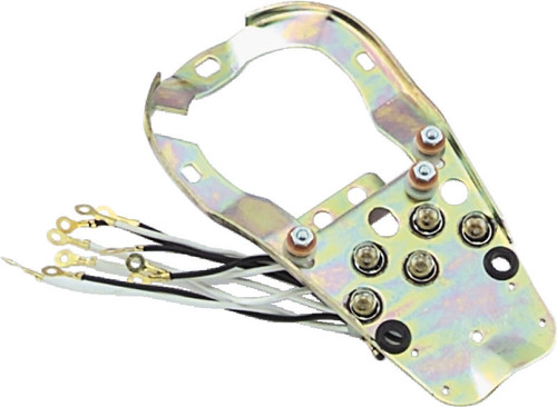 Bikers Choice 68-94 FL 71-72 FX 80-86 FXWG 84-95 Softail 5 Light Dash Base Plate 490247