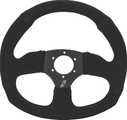 DragonFire Racing Steering Wheels - D-shaped- Suede- Iron Series- 0in offset 522342