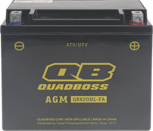 QuadBoss Maintenance-Free AGM Battery QBX20HL-FA 401385