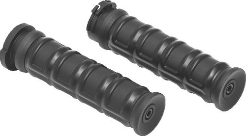 Kuryakyn Dillinger Grips Dual Cable Satin Black 6673