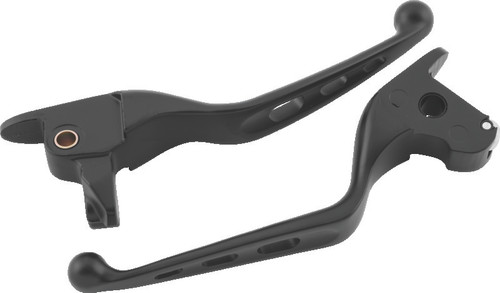 Bikers Choice 14-16 FLH FLT(Exc. FLHR) Tri-Hole Lever Set Black 491155