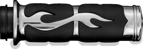 Kuryakyn ISO Flame Grips Metric Chrome 6261