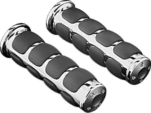Kuryakyn ISO Universal Grips 1inch Bars Chrome 6240