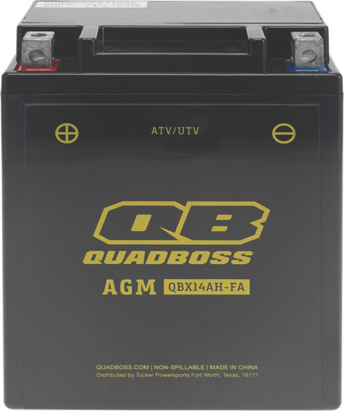 QuadBoss Maintenance-Free AGM Battery QBX14AH-FA 401384