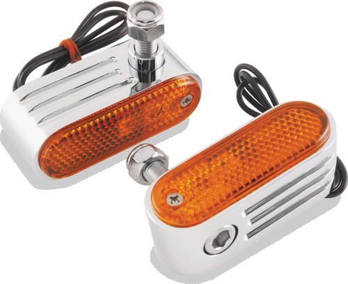 BikeMaster Marker/Side Lights 5/16in Mount Single Bulb Amber 410651
