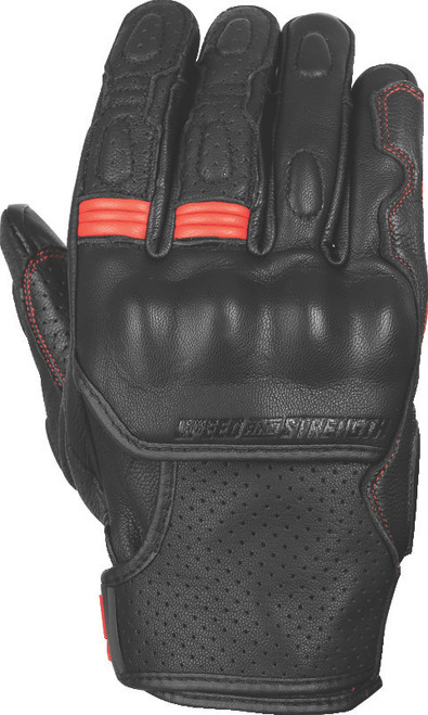 Speed and Strength Twist of Fate Leather Gloves Black/Red - XL 892323