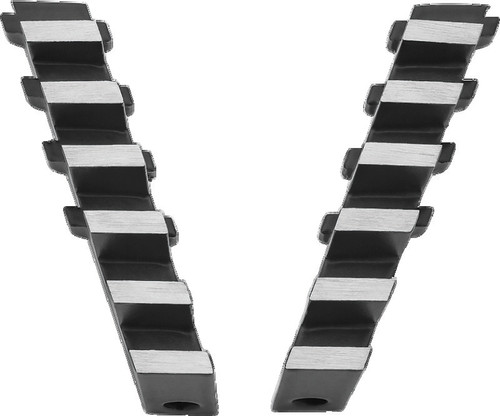 Kuryakyn Exhaust Port Fillers For Indian Black & Raw 7187