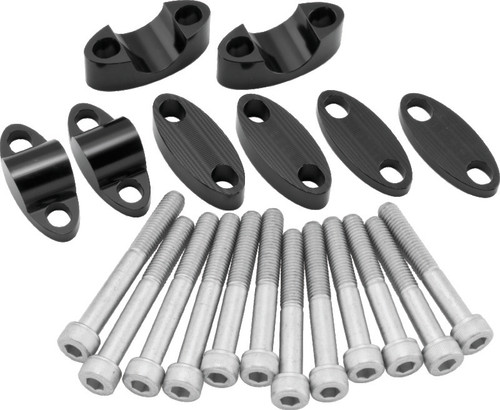 BikeMaster Aluminum Handlebar Risers 7/8in - Black 151987