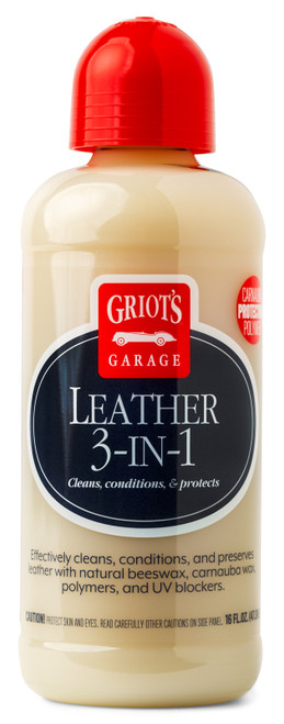 Griots Garage Leather 3-in-1 Cream - 16oz 11019