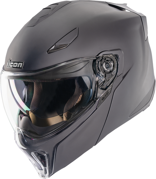 Icon Threshold Modular Helmet - Solid - Matte Black - Large 0100-2694