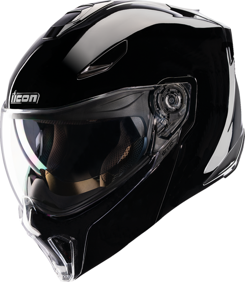 Icon Threshold Modular Helmet - Solid - Gloss Black - Small 0100-2812