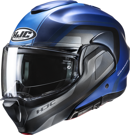 Hjc F100 Modular Helmet - Reff - Mc2Sf - Medium EH06NUS53S2V