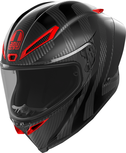 Agv Pista Gp Rr Helmet - Intrepido - Matte Carbon/Black/Red - Medium 2118356002-019-M