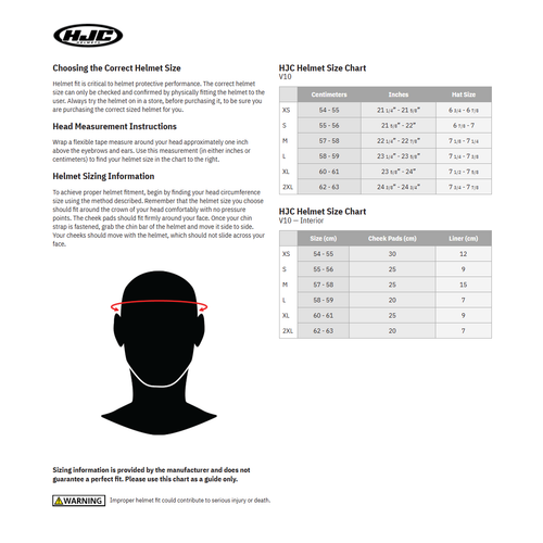 Hjc V10 Helmet - Hodu - Mc47 - Large FA45NUS6746V